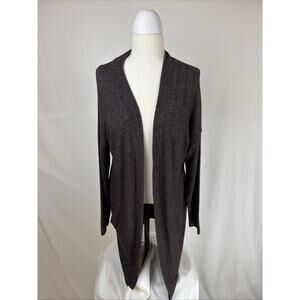 NWT Soya Concept Biara Brown Long Open Drop Shoulder Cardigan Sweater SM#0721